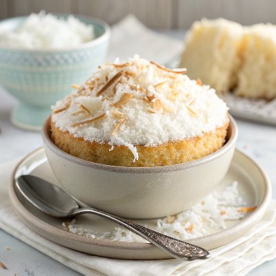 1 Bowl Vegan Coconut Cake