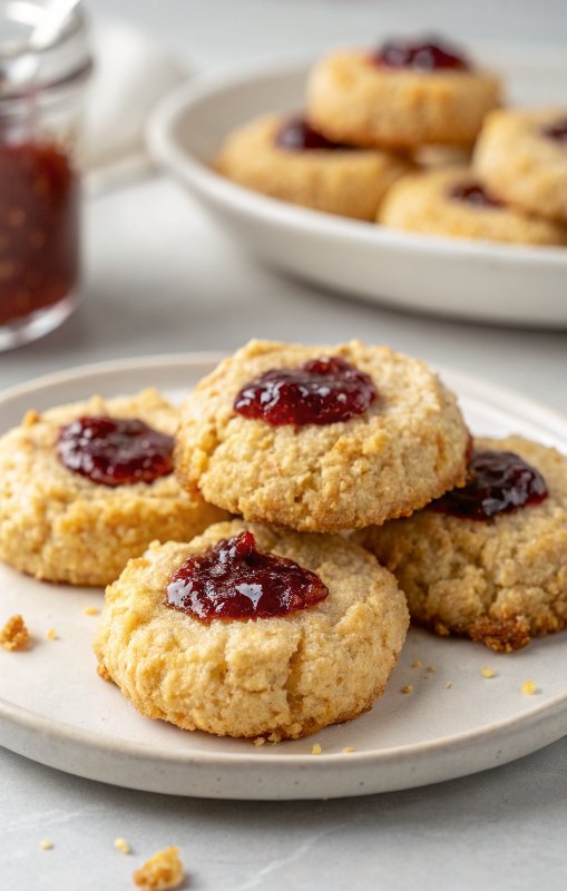 Almond Flour Thumbprint Cookies