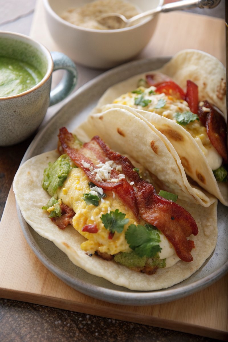 Bacon and Egg Breakfast Tacos