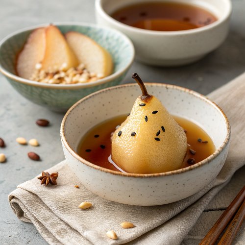 Baesuk (Honey Poached Pears) - Korean Royal Court Cuisine Style