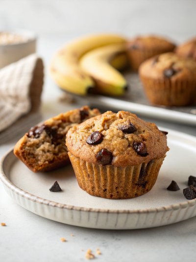 Banana Chocolate Chip Muffins