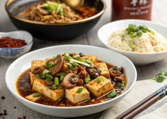Braised Tofu Sichuan Style (家常豆腐)