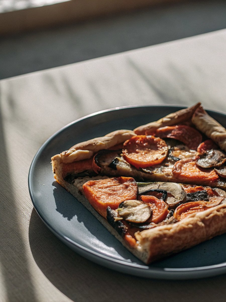 Butternut Squash & Mushroom Puff Pastry Tart