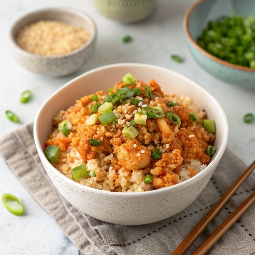 Cauliflower Rice Kimchi Bowls