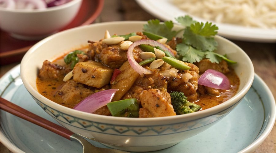 Chicken satay curry