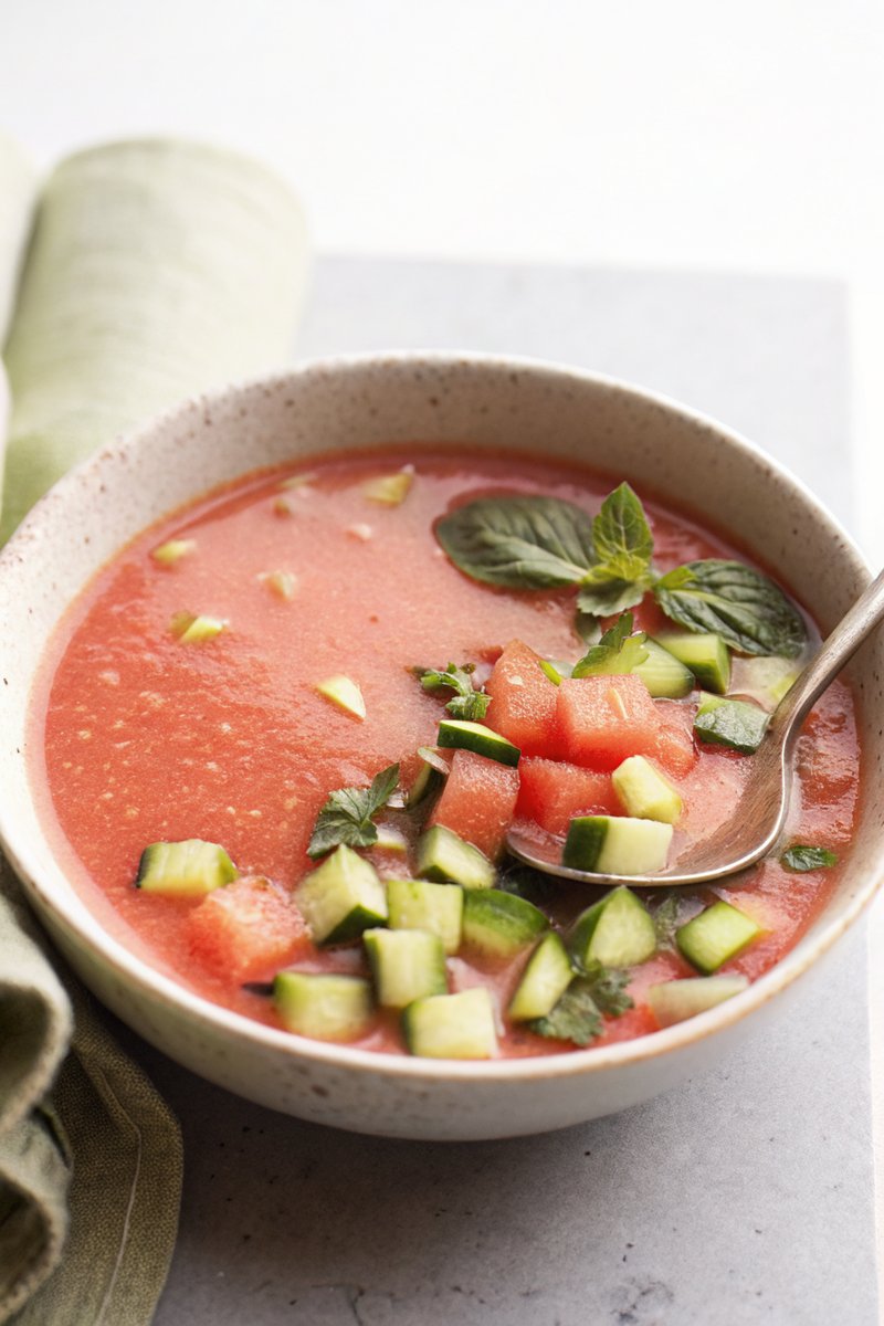 Chilled Watermelon Gazpacho