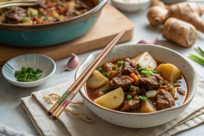 Chinese Beef Stew with Potatoes (土豆炖牛肉)