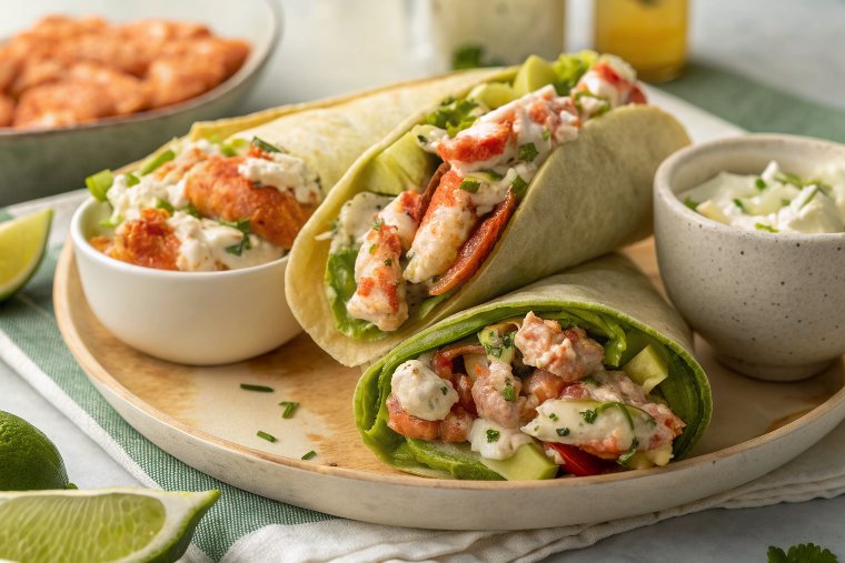 Chipotle Lobster Avocado Wrap