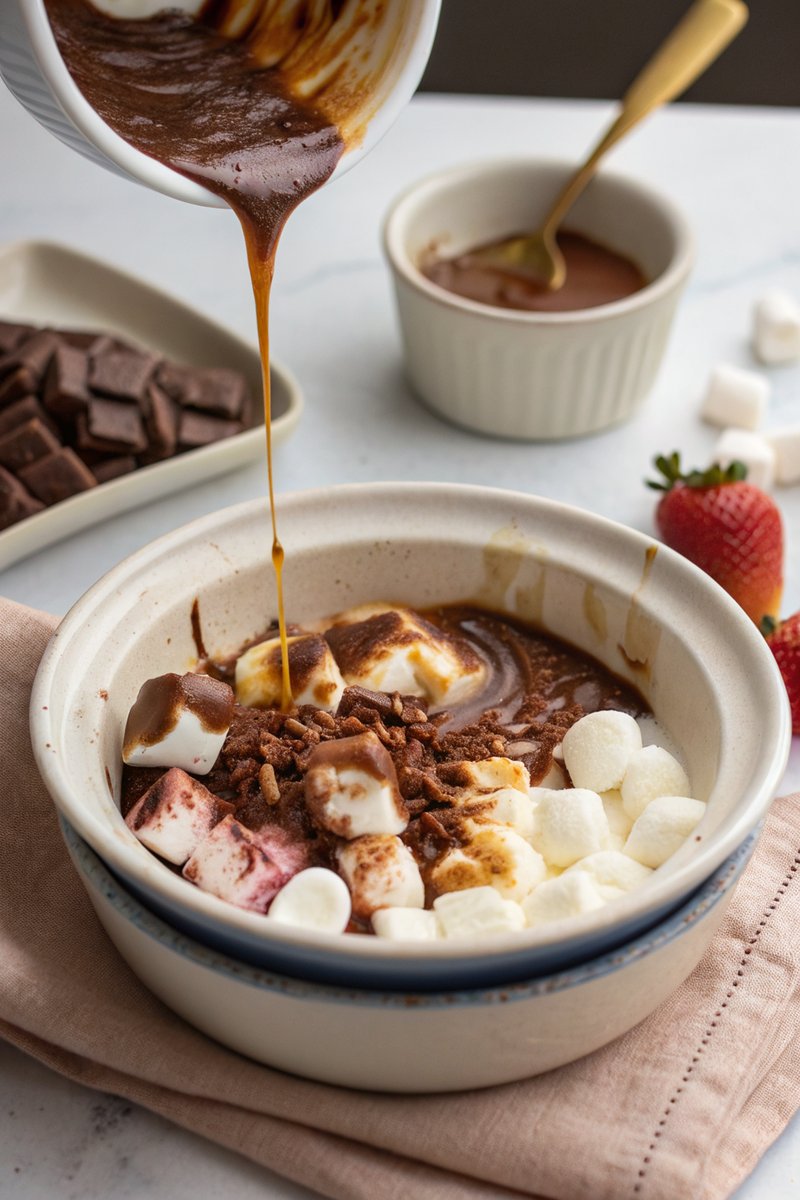 Chocolate and Marshmallow Dipping Bowl