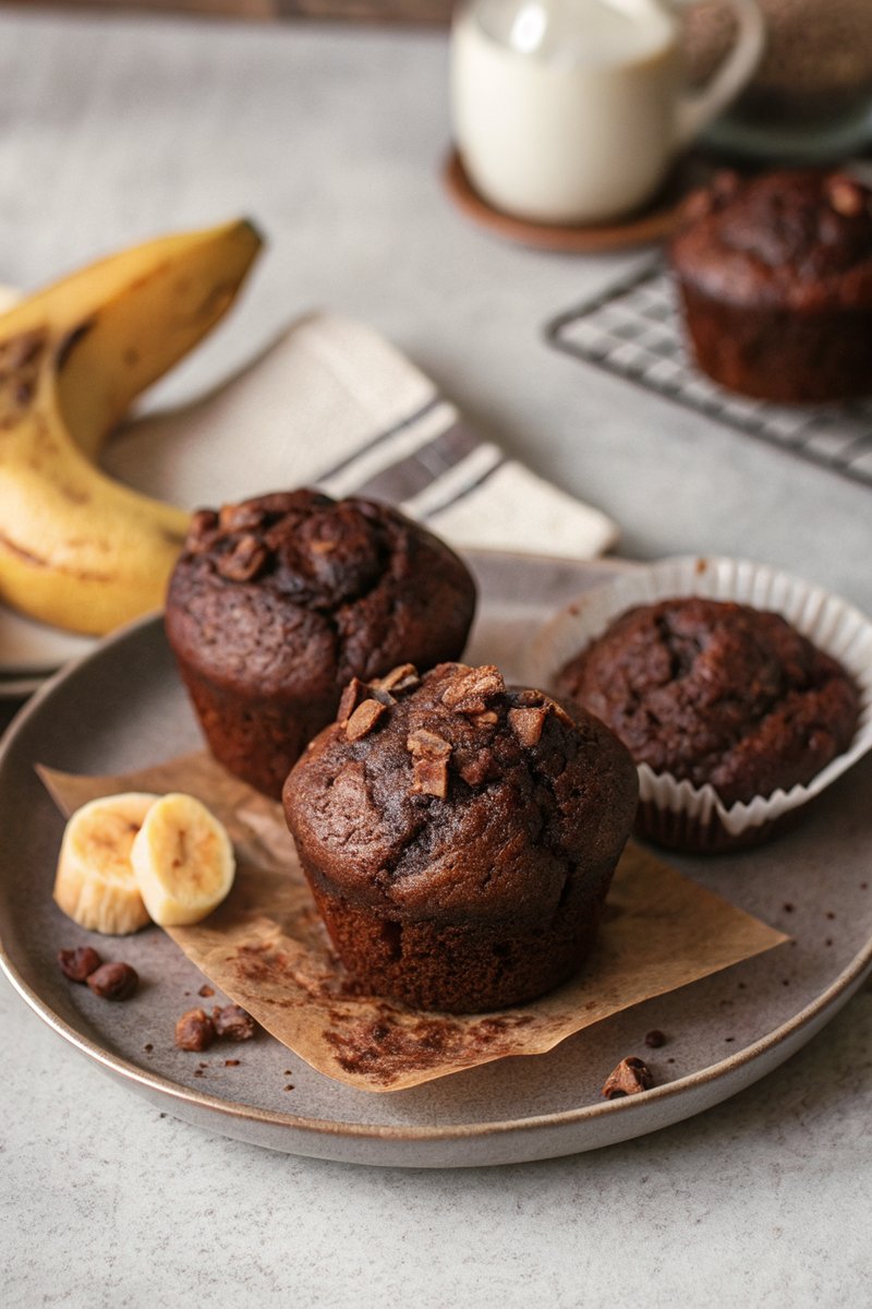 Chocolate Banana Muffins