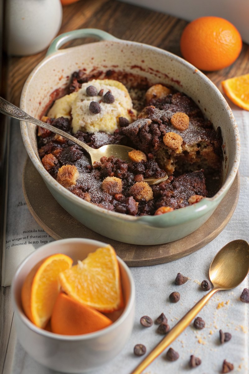 Chocolate Orange Bread and Butter Pudding