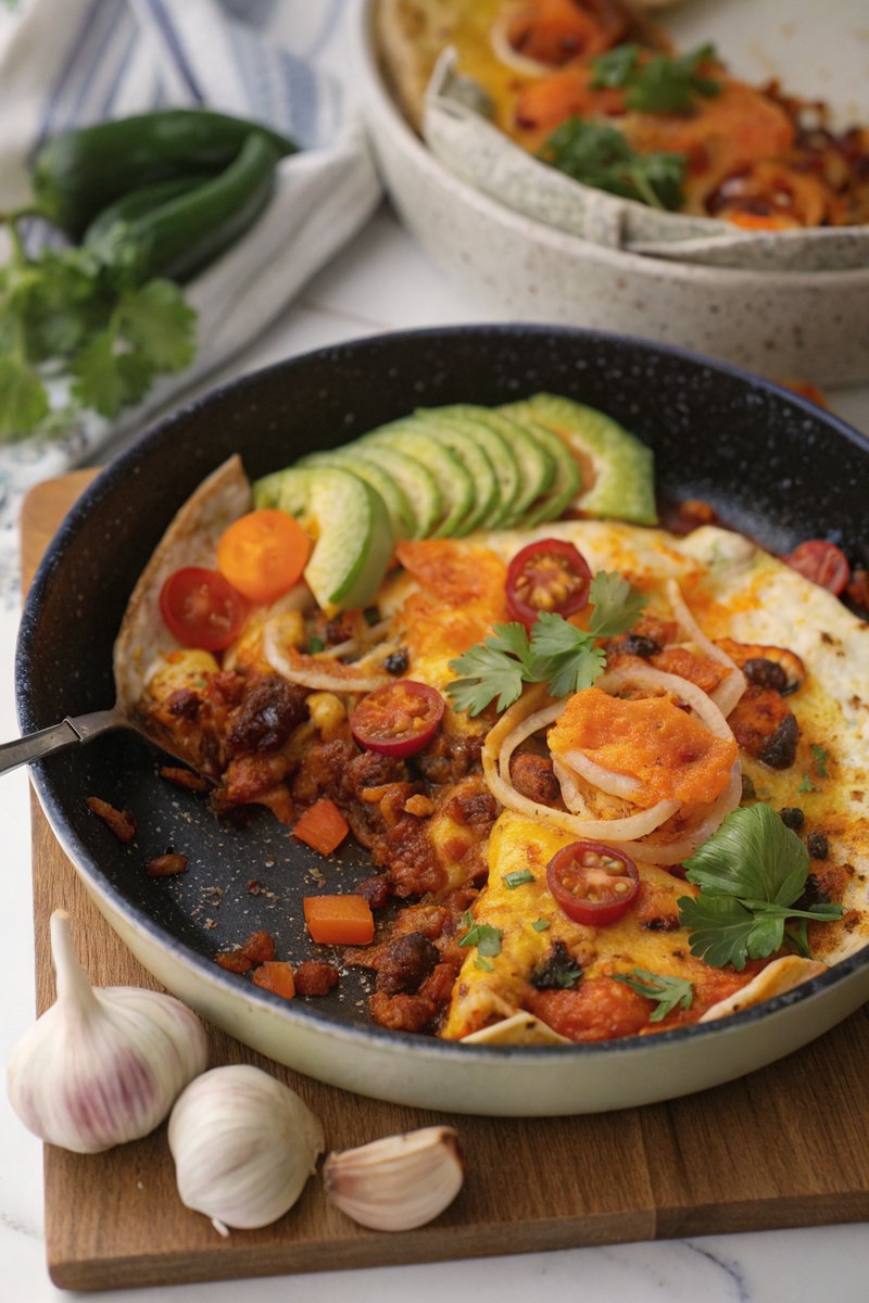 Chorizo and Bean Tortilla Bake