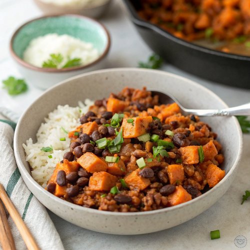 Chorizo Sweet Potato Skillet