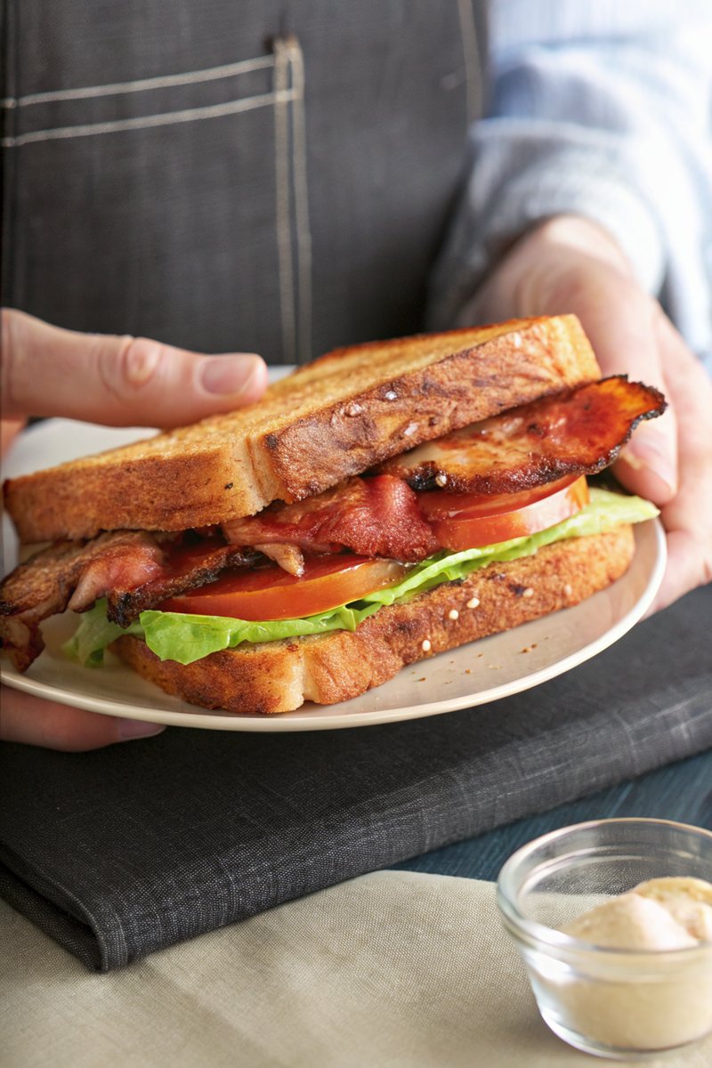 Classic Bacon, Lettuce, and Tomato Sandwich