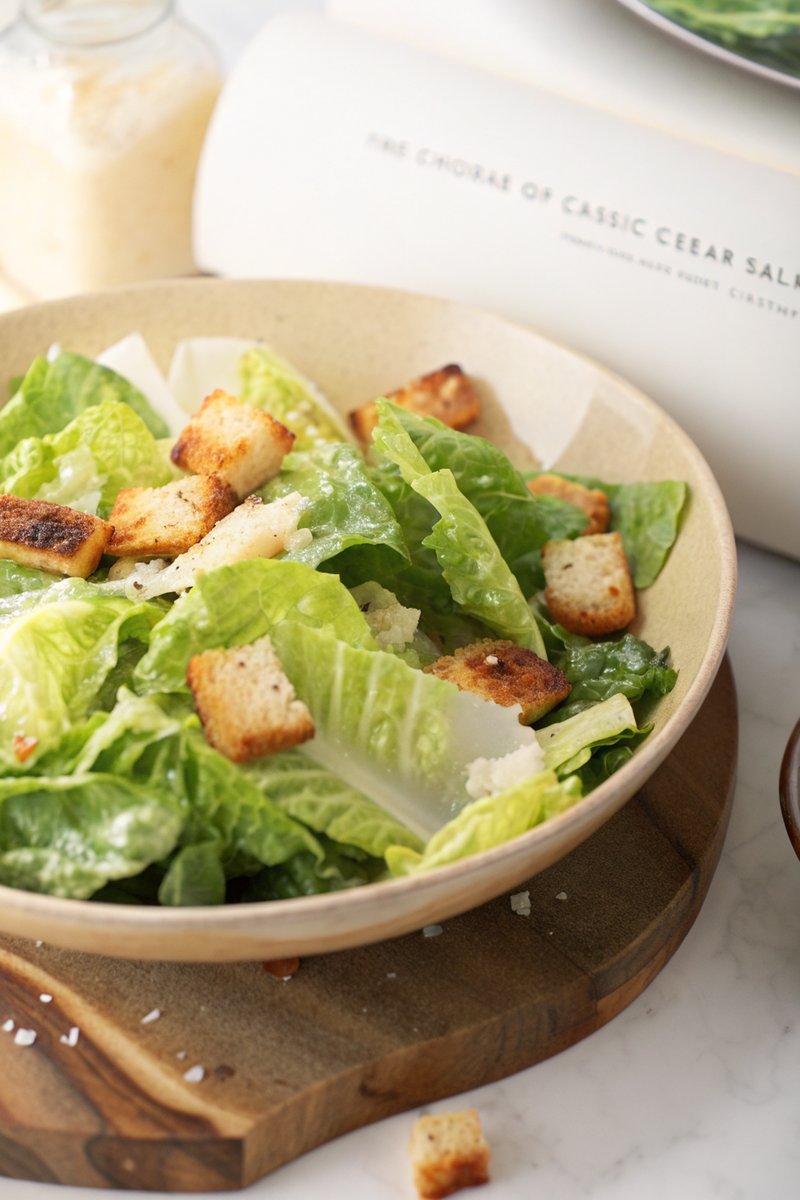 Classic Caesar Salad with Homemade Croutons
