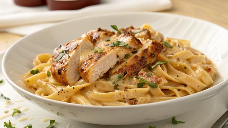 Creamy Cajun Grilled Chicken Pasta