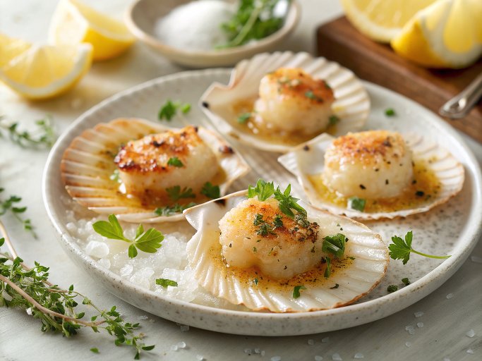 Easy Baked Scallops Recipe