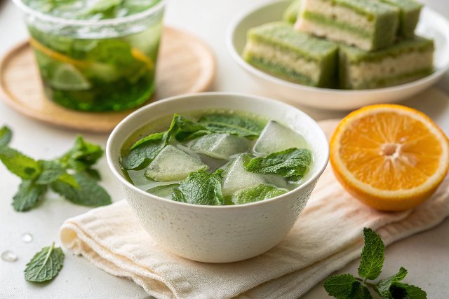 Easy Mint Green Iced Tea