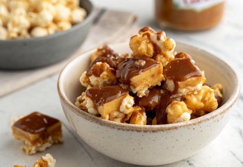 Easy Vegan Caramel Corn