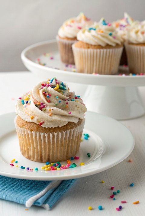 Funfetti Angel Food Cupcakes