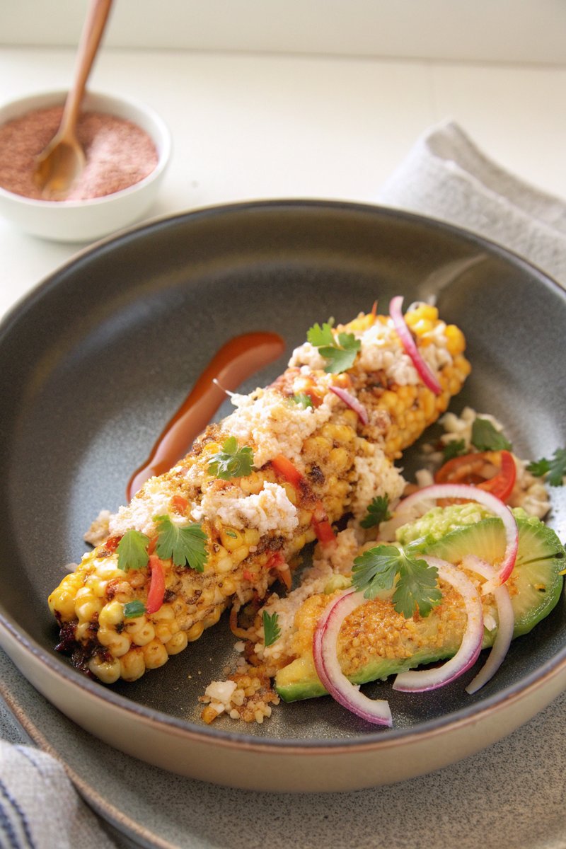Grilled Corn Esquites with Spicy Mayo