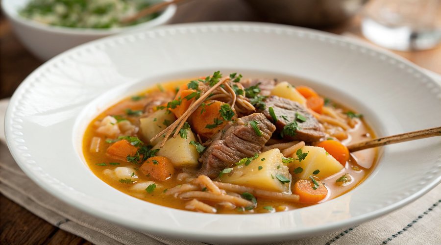 Happy & hearty Scottish broth