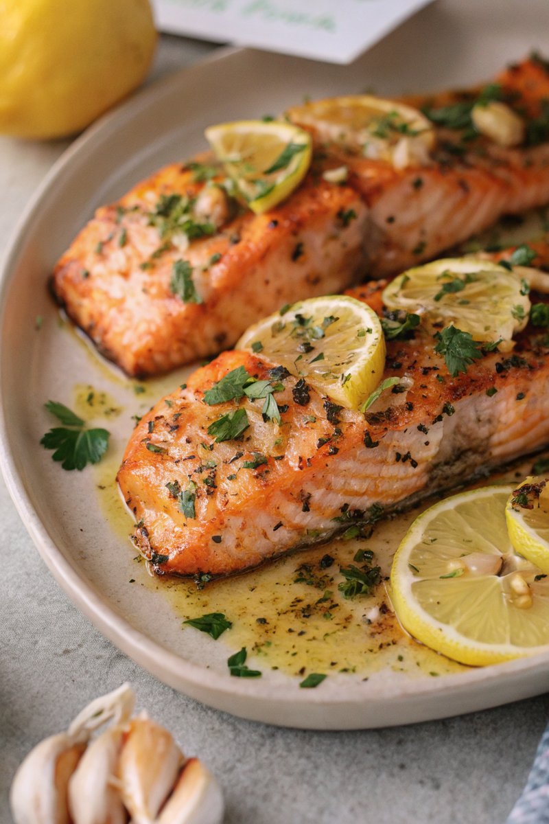 Honey Garlic Butter Baked Salmon