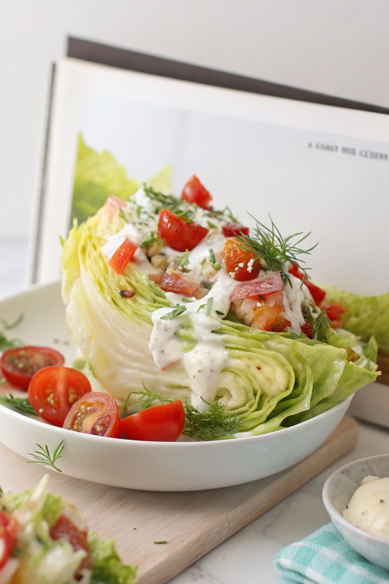 Iceberg Wedge Salad with Ranch and Prosciutto