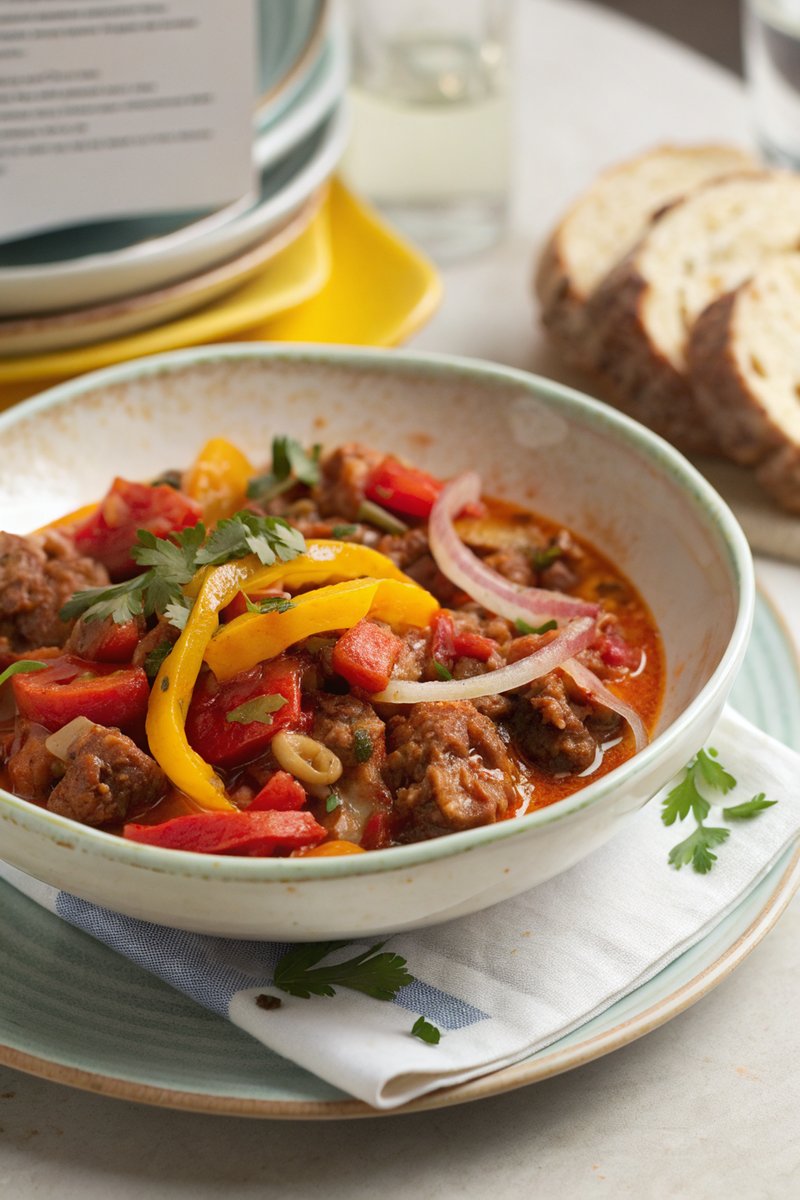 Italian Chorizo and Pepper Stew