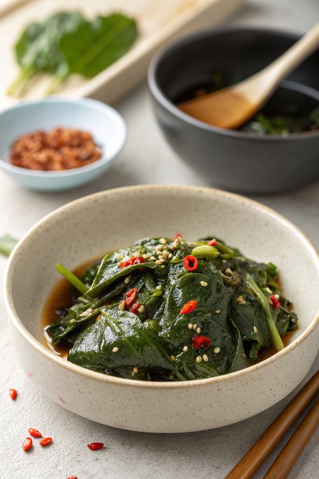 Korean Pickled Perilla Leaves (Kkaennip Jangajji)