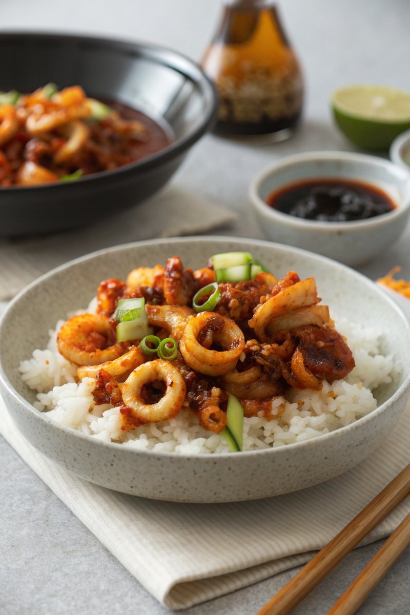 Korean Stir-Fried Calamari