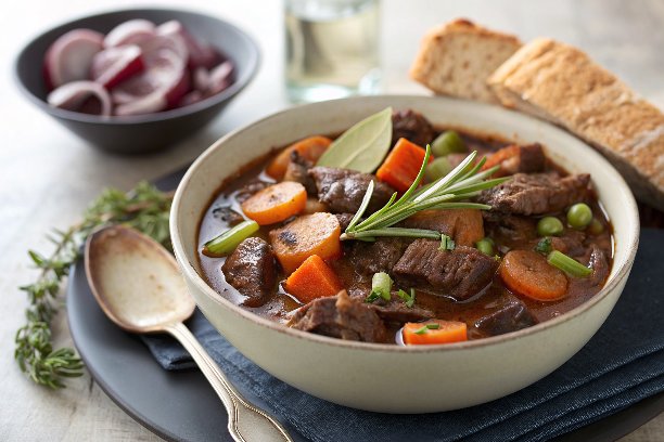 Lamb & red wine stew