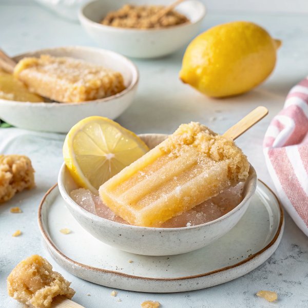 Lemon and Ginger Ice Pops