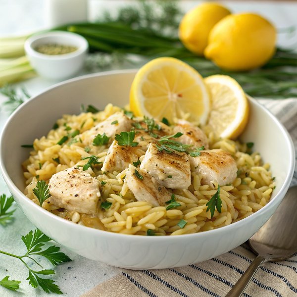 Lemon orzo