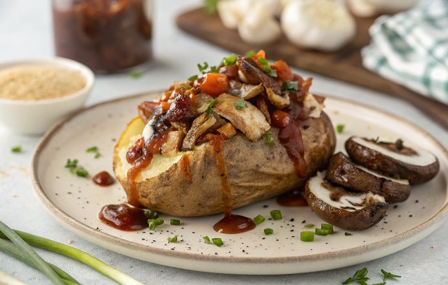 Loaded BBQ Baked Potatoes