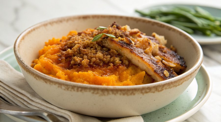 Mashed Sweet Potatoes Brulee