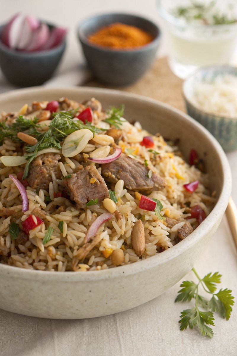 Mixed Meat Pilaf
