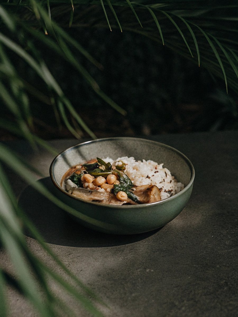 Mushroom & Chickpea Coconut Curry