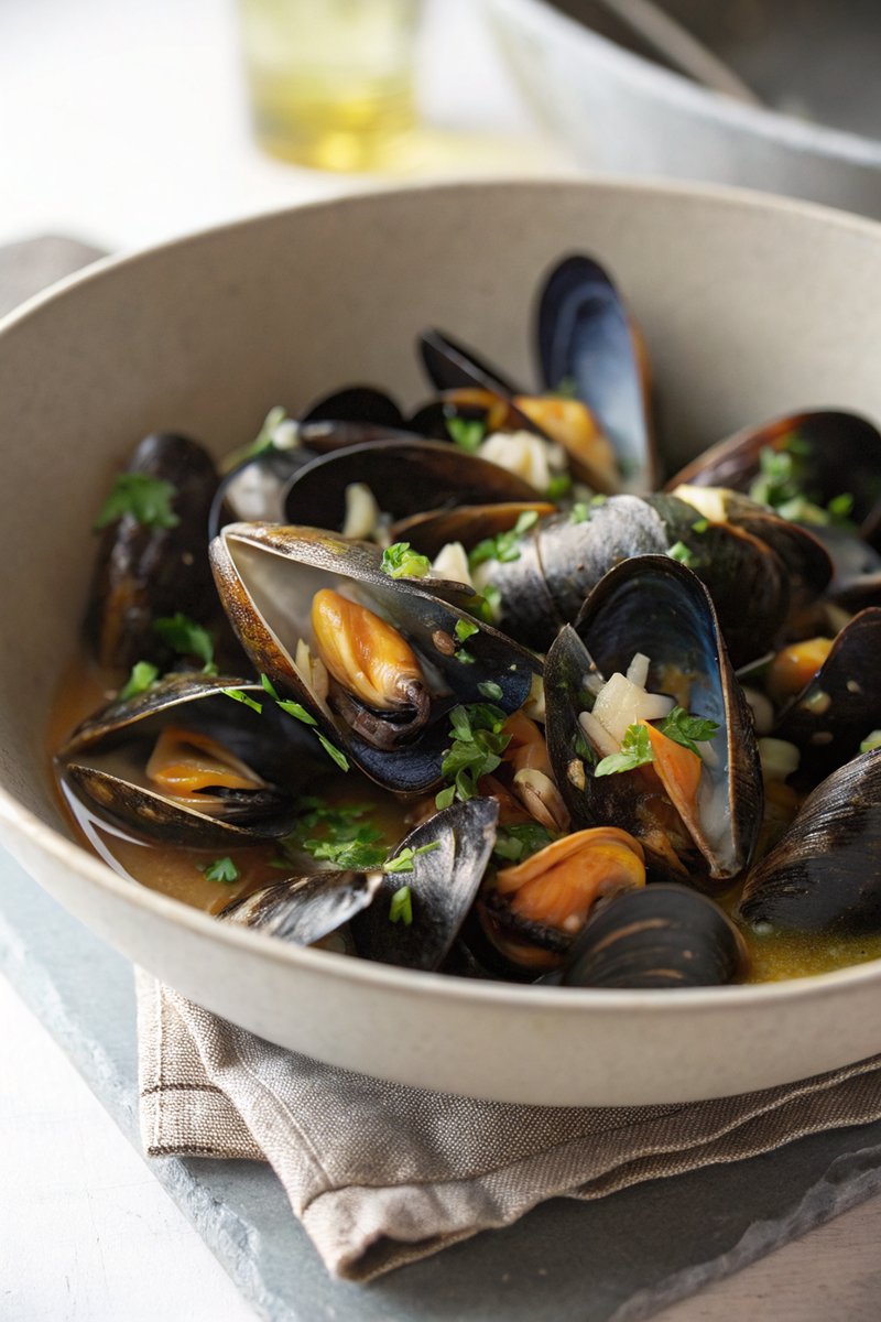 Mussels in Cider