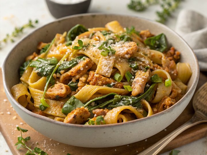 One-pan turkey pasta