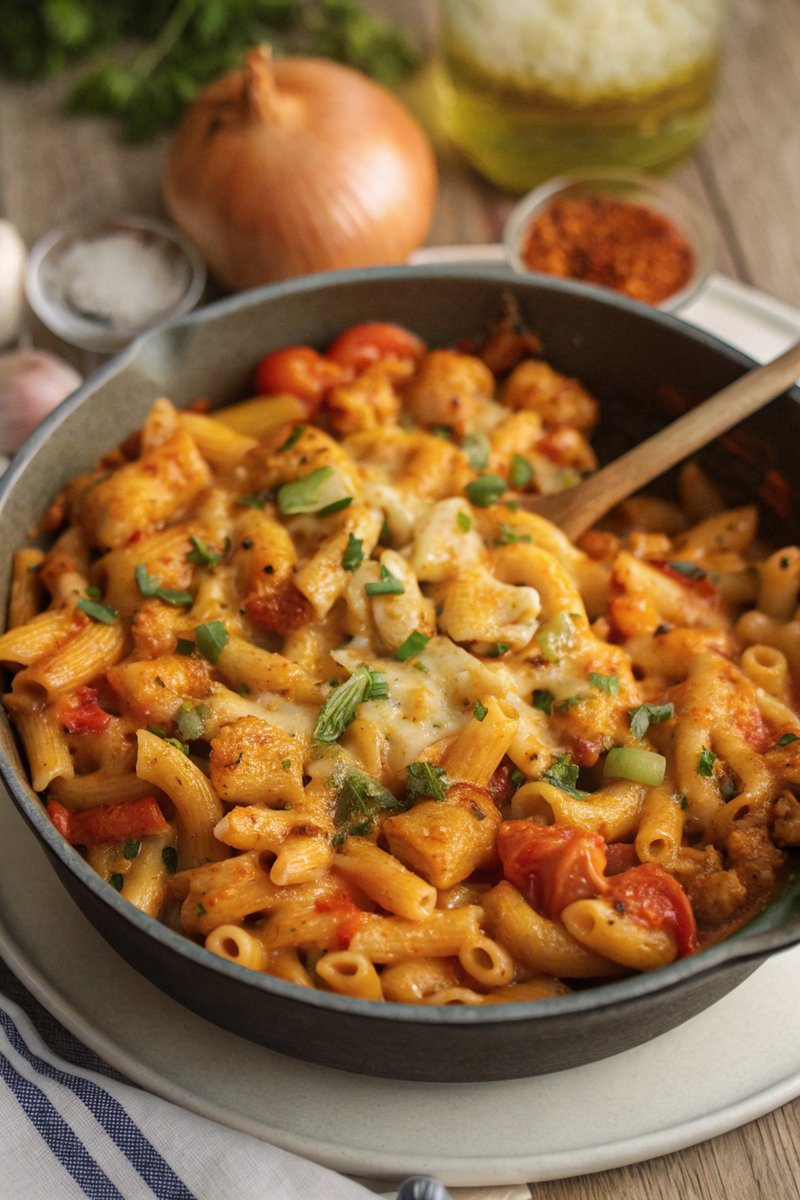 One-Pot Cheesy Chicken Pasta