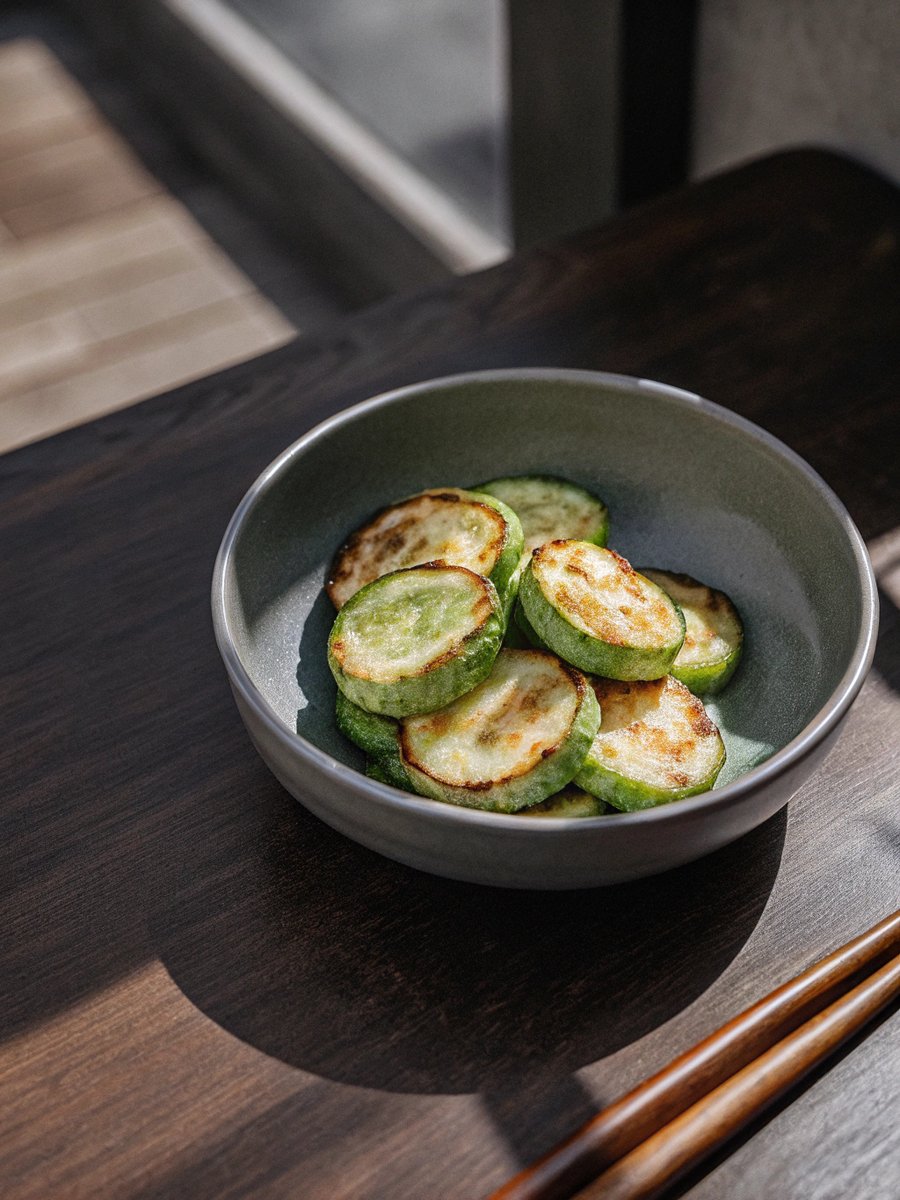 Pan Fried Korean Zucchini (Hobak Jeon)