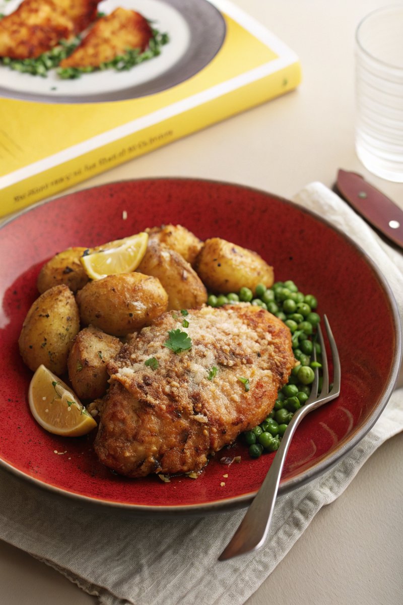 Parmesan Chicken with Slow-Cooked Potatoes