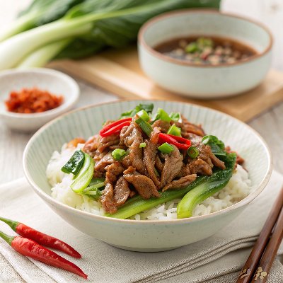 Peking Shredded Pork with Sweet Bean Sauce (京酱肉丝)