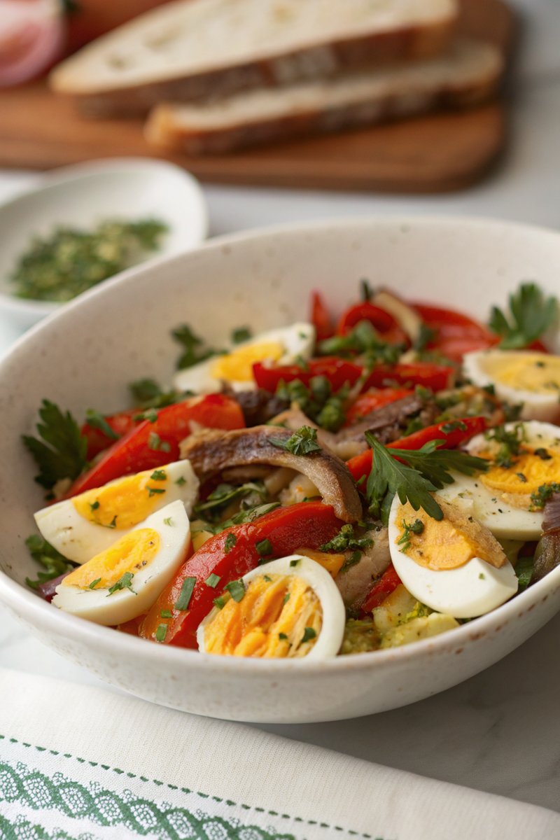 Pepper, Anchovy, and Egg Salad