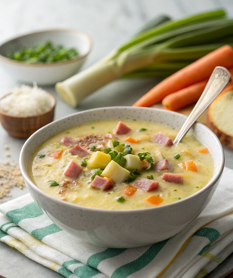 Potato Soup with Ham