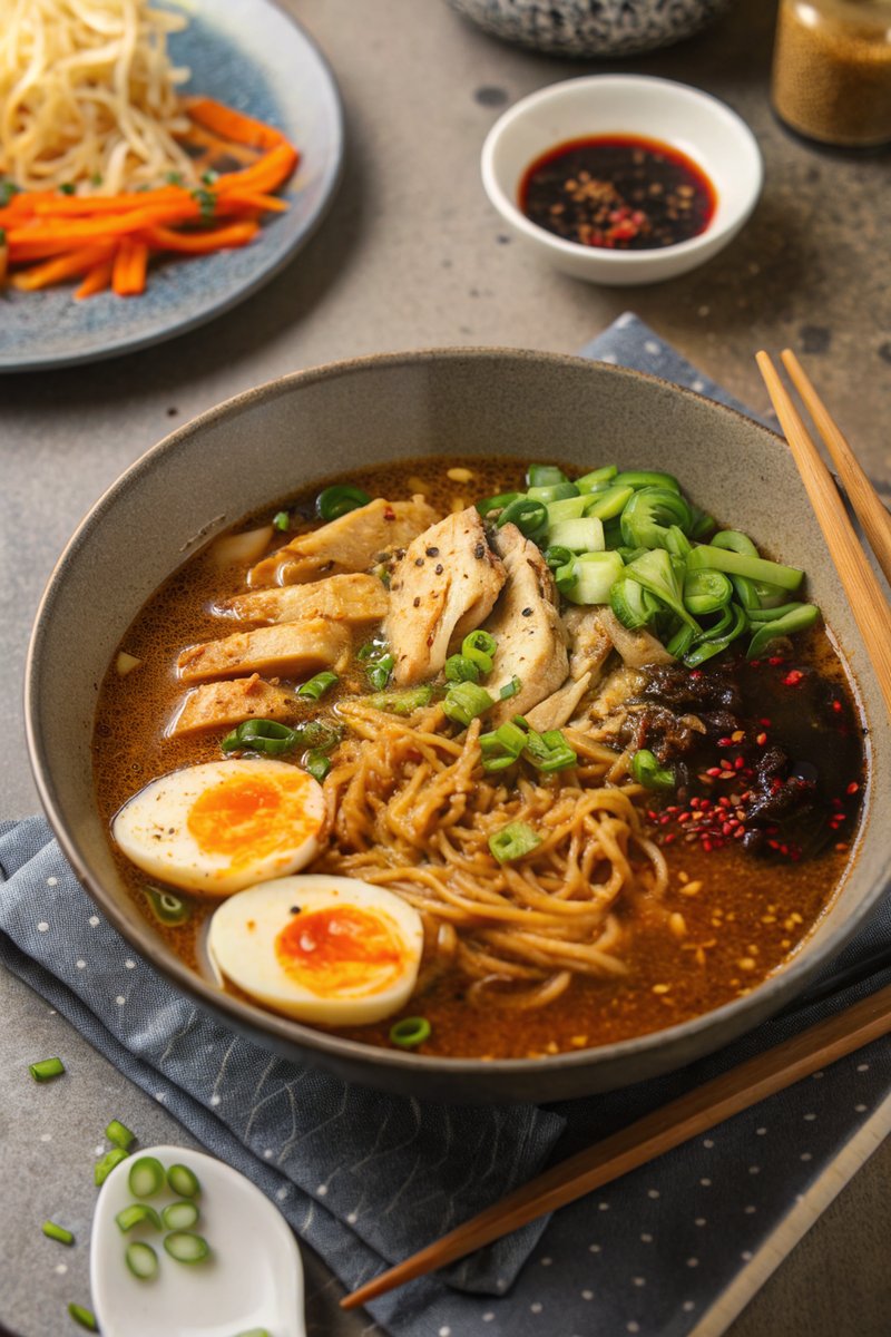 Quick Chicken Ramen Soup