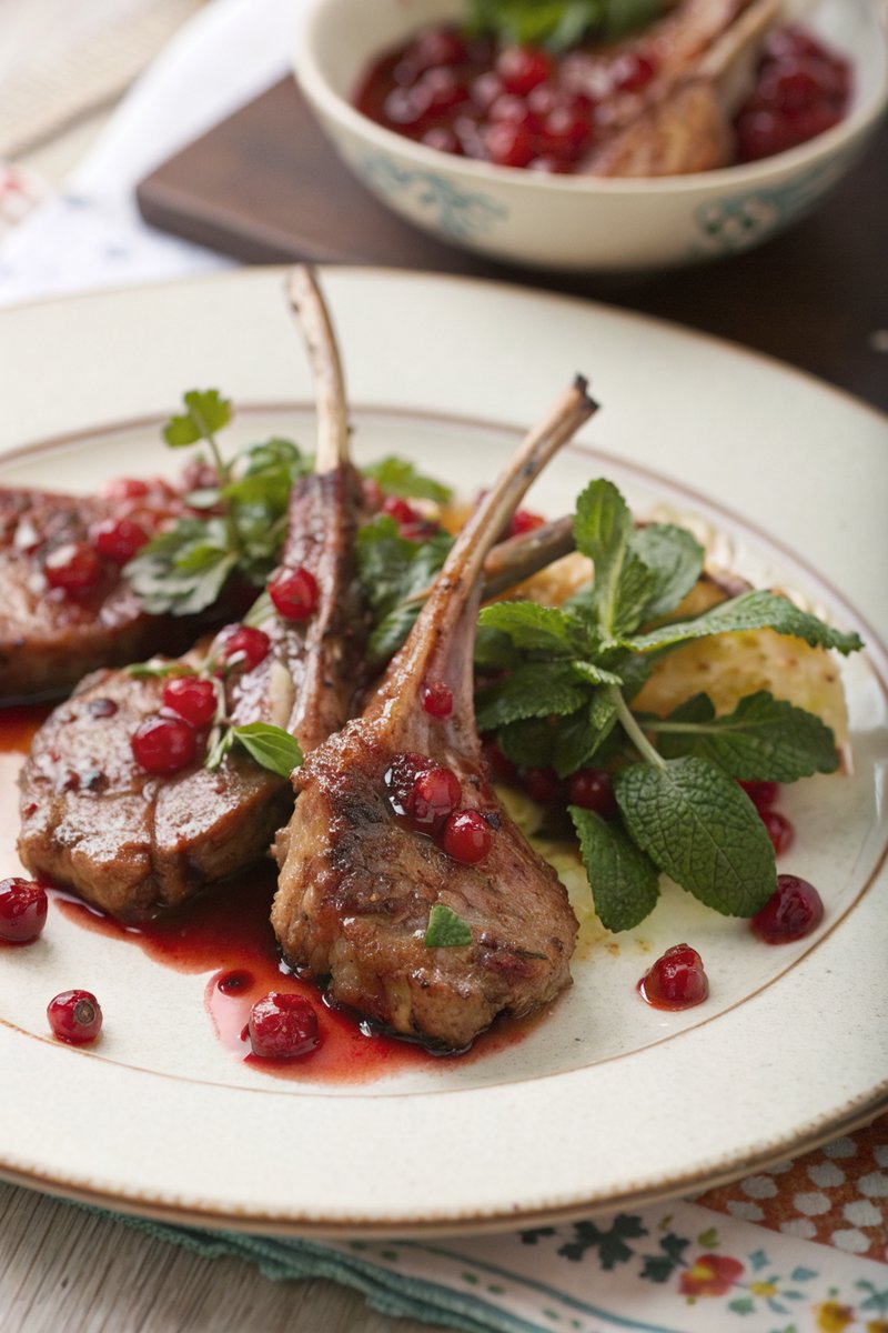 Redcurrant and Mint Lamb Cutlets