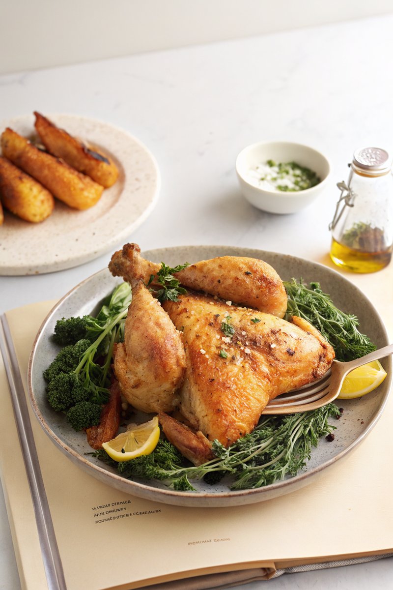 Roasted Spatchcock Chicken