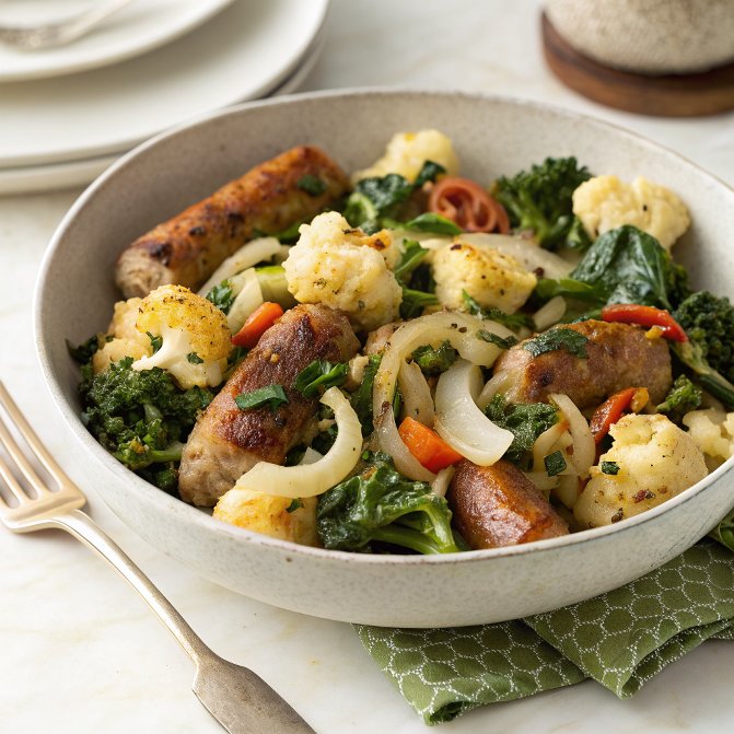Sausage and Vegetable Skillet